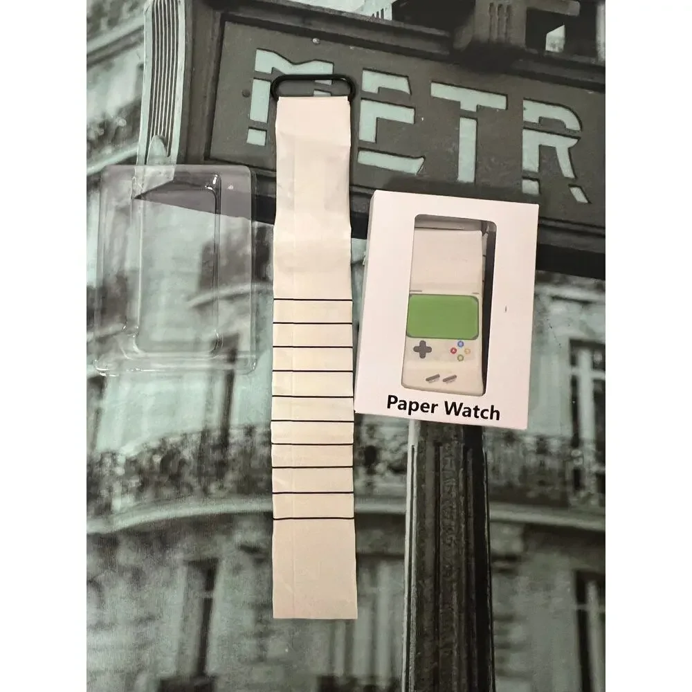 New Waterproof Tyvek Paper Digital Watch Unisex LED Printed Wristband